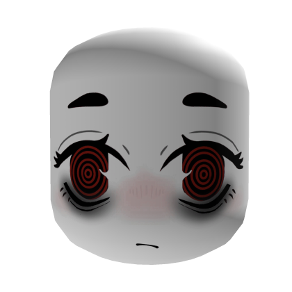 Tired sleepy Dark chibi face  Roblox item
