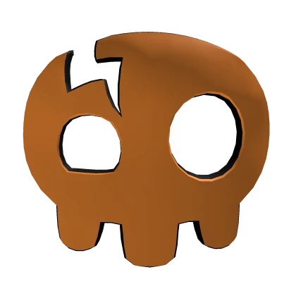 Orange Cracked Zero One Skull | Roblox Item - Rolimon's