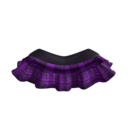 ♡ sweet purple plaid school girl uniform skirt Roblox item