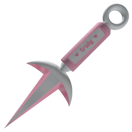 Cutesy Y2K Anime Light Pink Kunai - Diamond Truly