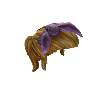 Egg Crazy Bandana with Blonde Hair Roblox item
