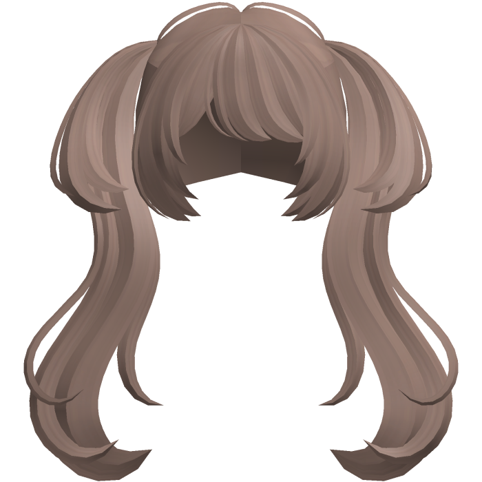 🐾 wispy anime moe cute big pigtails brown