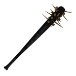 Spiked Black and Gold Bat