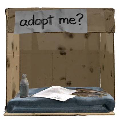 Adopt Me cardboard box