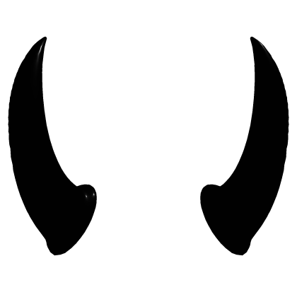 🖤 Large Shiny Black Horns 🖤 Roblox item