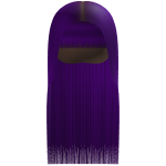 Silk Press Buss-Down W/ Bang [Purple]