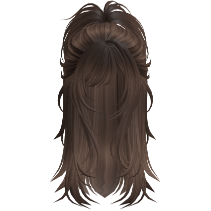 Wolfcut Spikey Half Up Brown