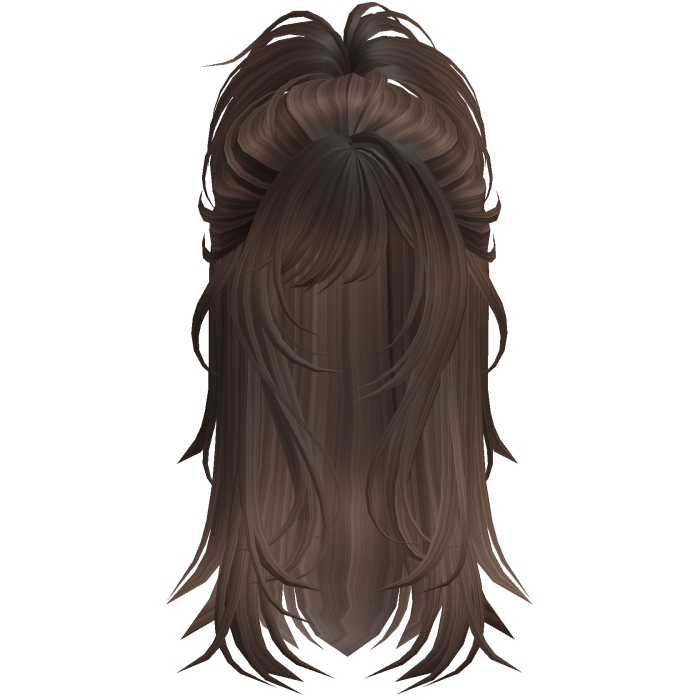 Wolfcut Spikey Half Up Brown