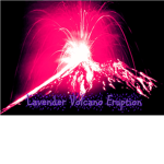 Lavender Volcano Eruption