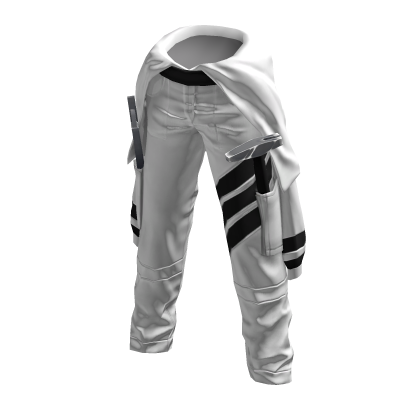 Engineering Pants White Black