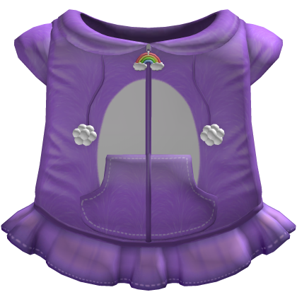 Purple Kawaii Teddy Bear Zip-Up Roblox item