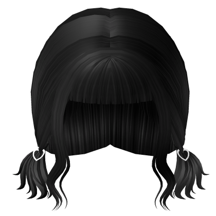 Black Cheap Cutie Heart Ponytails Roblox item