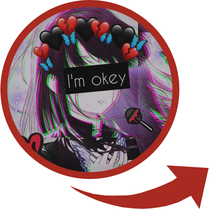 Emo Sad Girl Meme Red Circle