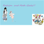 Fashion And Math Geeks Fans!!!