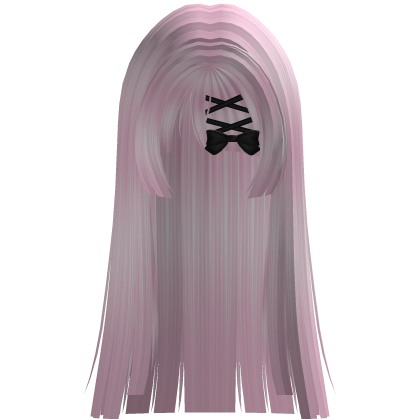 Pink Jirai Kei Goth Straight Hime Bow (っ˕ -｡) Roblox item