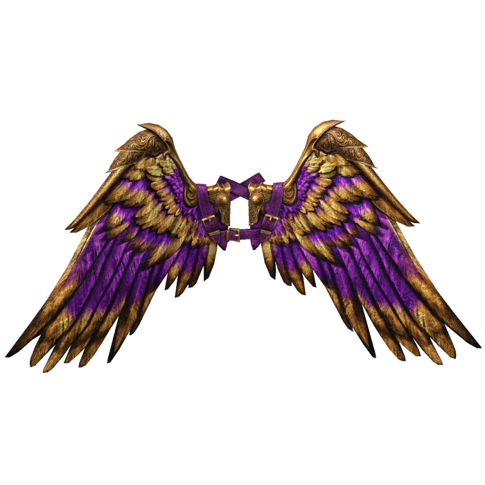 [PBR] Purple & Gold Icarus Wings [Addon]