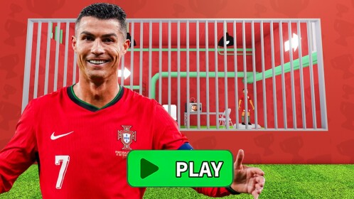 ⚽️RONALDO PRISON RUN! (Obby)