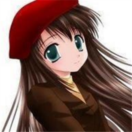 Brown haired anime girl Roblox decal