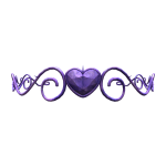 Purple Heart of Thorns Crown