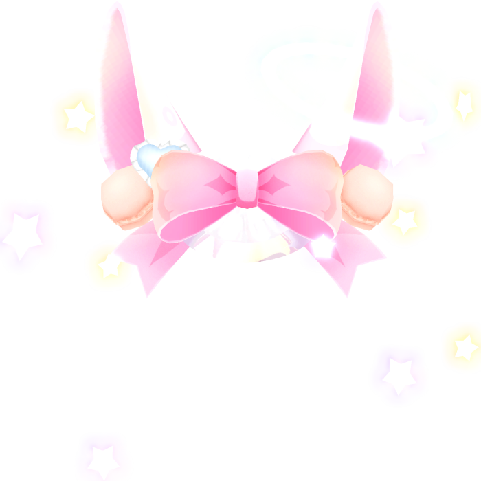 Glowing Emissive Bunny Bow Cute Star Candy Core