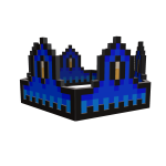 Blue 8-bit Royal Crown
