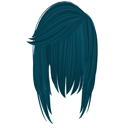 ☆straight gyaru messy emo side swept hair Roblox item