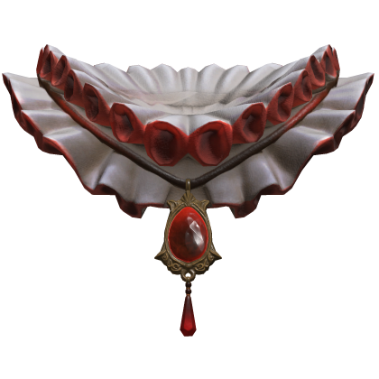 Red Jester Neck Ruffle 1.0 Roblox item
