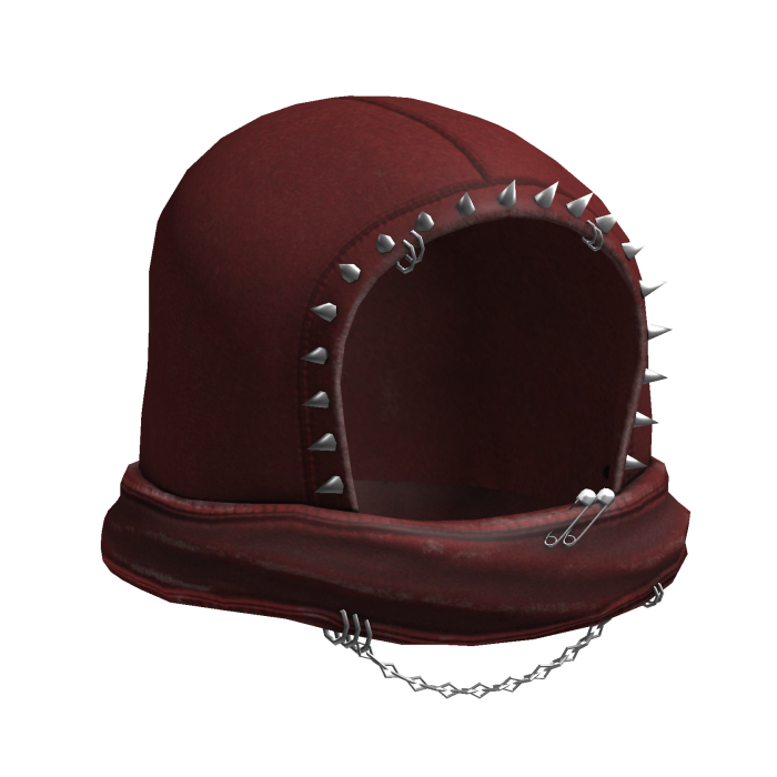 Red Spiked Grunge Cowl