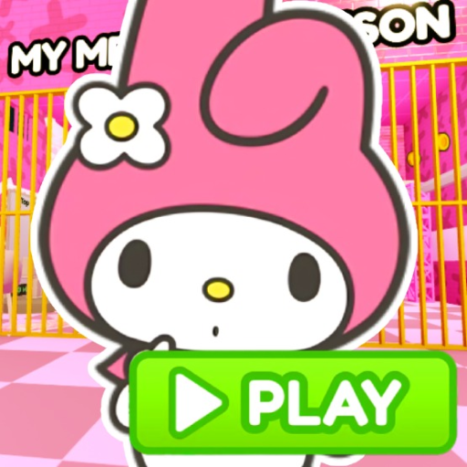 💗 MY MELODY'S PRISON RUN OBBY official Roblox game thumbnail