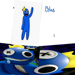 reimbow friends blue