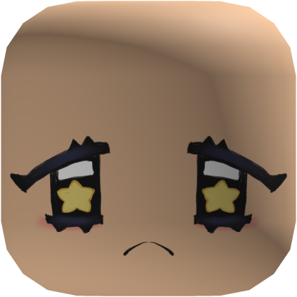 light cute soft doodle anime star face Roblox item