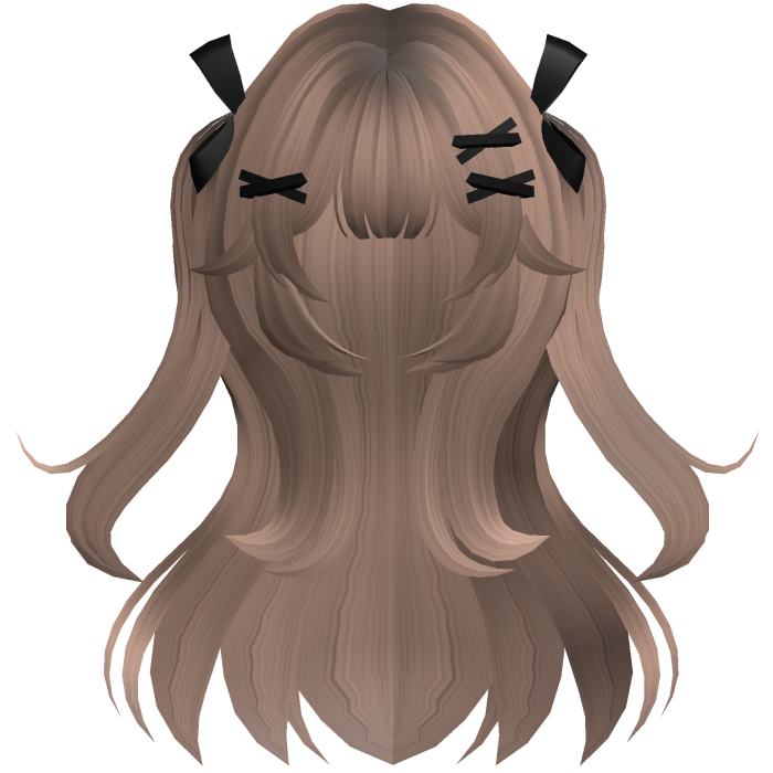 Milktea Cute Wavy Pigtails w/ Ribbon Clips