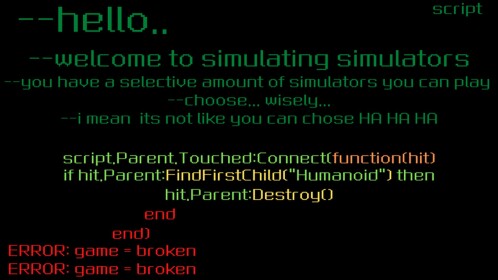 Simulating Simulators