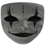 Black Clown Mask