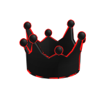 Red Glitch Crown