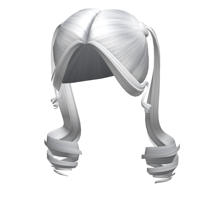 -',ৎ High Twin Preppy Pigtails in White