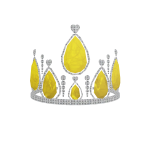 Glowing Yellow Gemstone Tiara