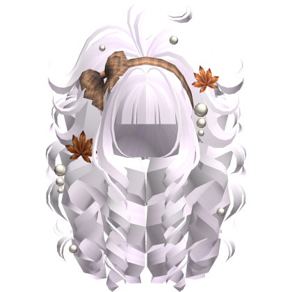 Fall Gyaru Maple Autumn Curly Updo in Pink Roblox item