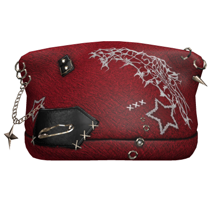 Red Stitched Chained Punk Beanie Roblox item