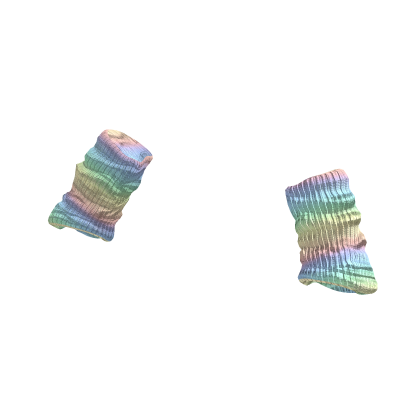 Soft Cute Arm Warmers (Pastel Rainbow) thumbnail