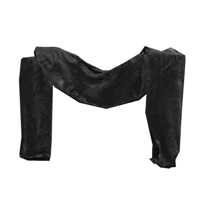 black distressed archive scarf [pbr]