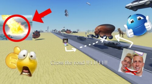 cross a street simulator [UFO UPDATE!👽❄️]