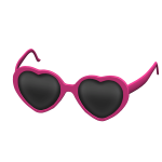 Valentines Pink Heart Glasses