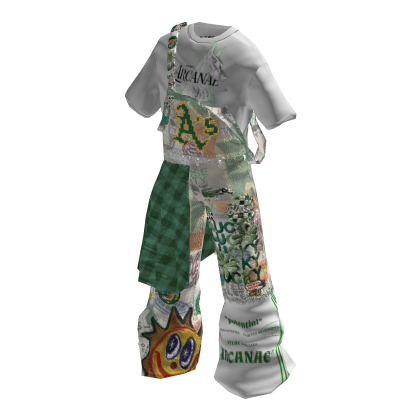 Green White Overall