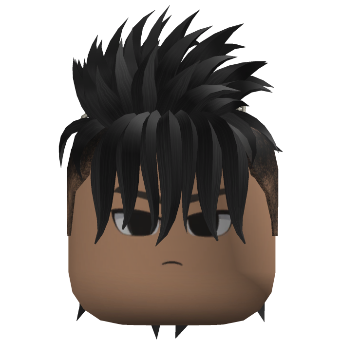 Spiky Mohawk Hair (Black)