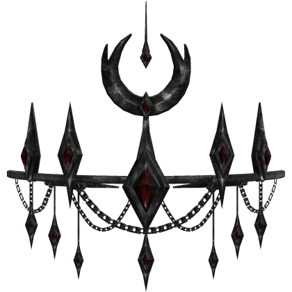 dark red eclipse moon crown