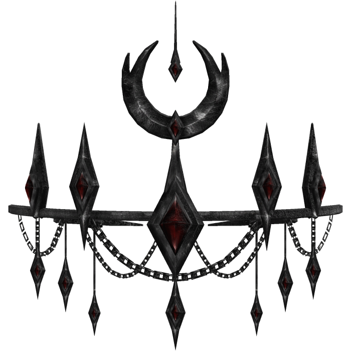 dark red eclipse moon crown