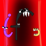 Alphabet lore but f is bullied:(