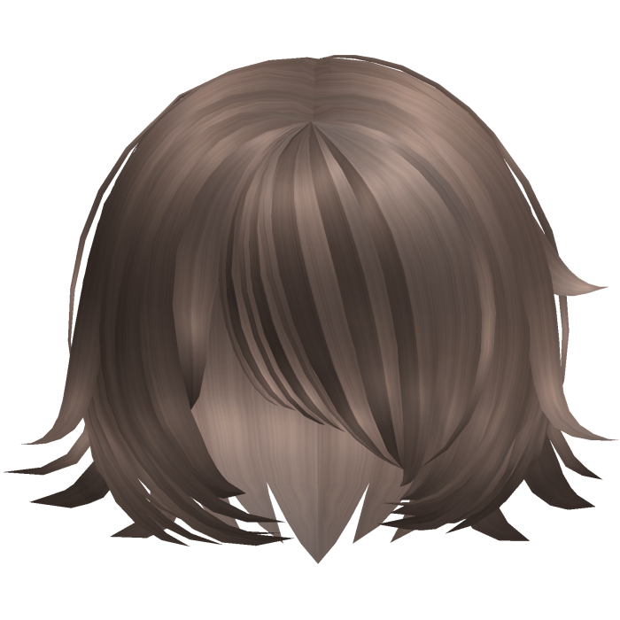 Light Brown Spiky Anime Style Shy Short Bob Hair