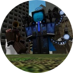 Blue Titan TvMan and Phonograph man